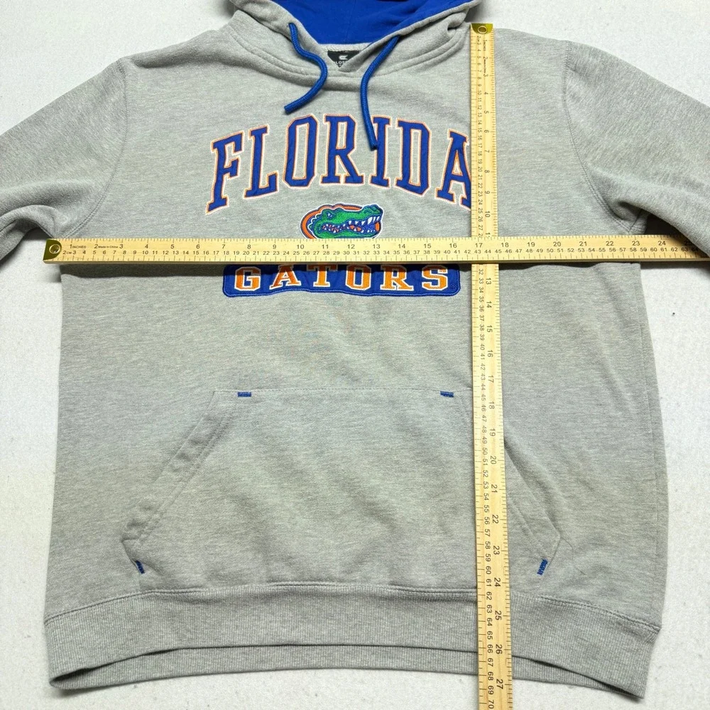 Florida Gators Pullover Hoodie Mens Large Grey Y2K NCAA College‎ Sweatshirt